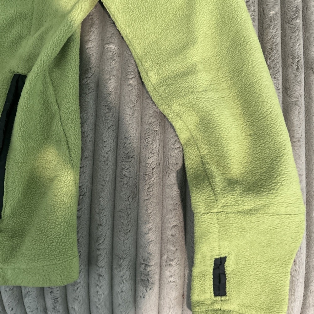 Columbia Sportswear Women Olive Green Full Zip Fleece Sweater Jacket Size M - Picture 2 of 6